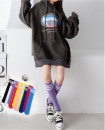 Girls 5-12 Years one Size fit all Cotton Socks with White Stripes Set of 7 Pairs KS214